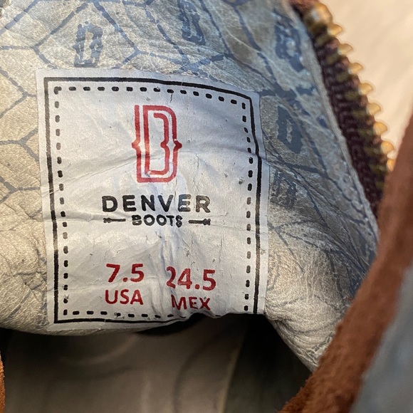 Denver Brown Studded Lady Gabriel Ankle Boots, Size 7.5 - Picture 14 of 17